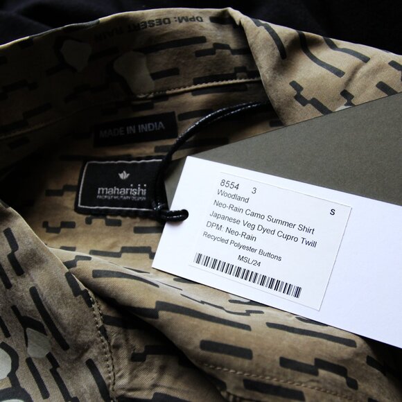 BNWT SS20 MAHARISHI NEO-RAIN CAMO SHIRT S - Picture 8 of 11